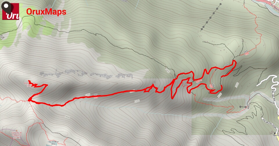 mappa monte terzo