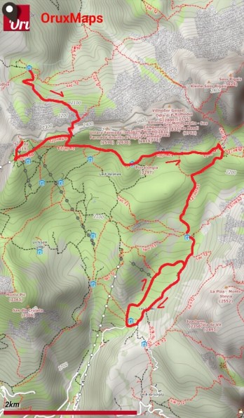 Puez-Odle giorno 3_mappa