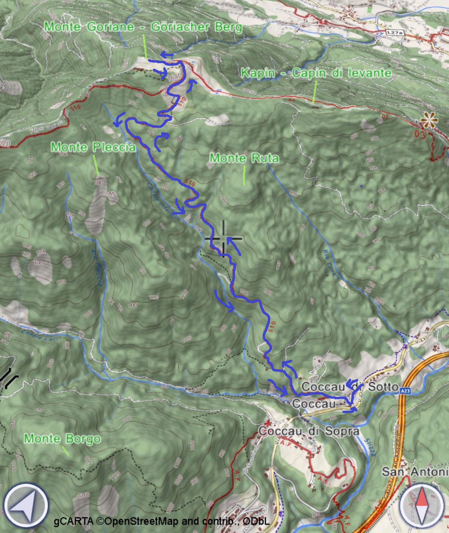 mappa GORIANE