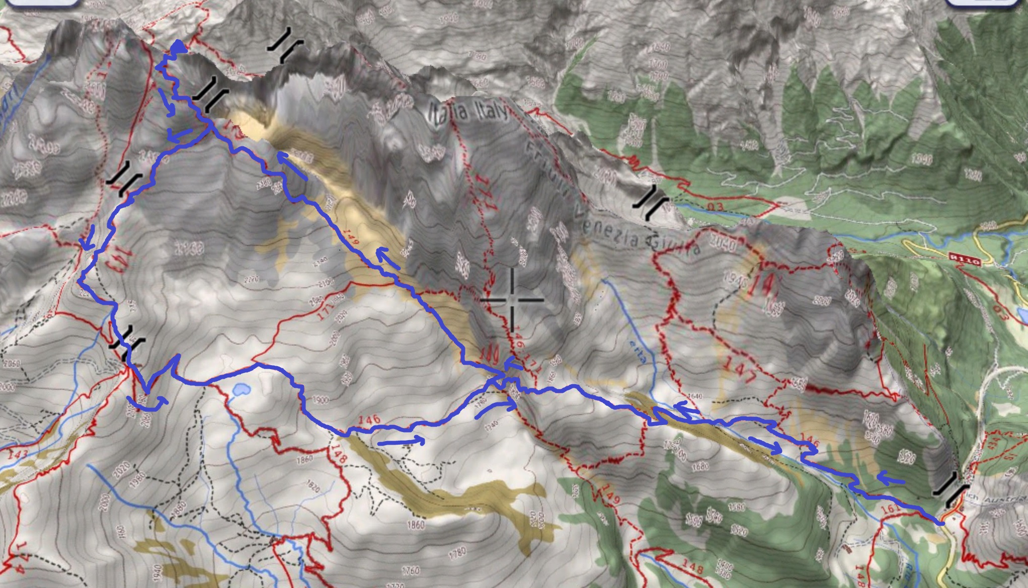 MAPPA CIMA DI MEZZO