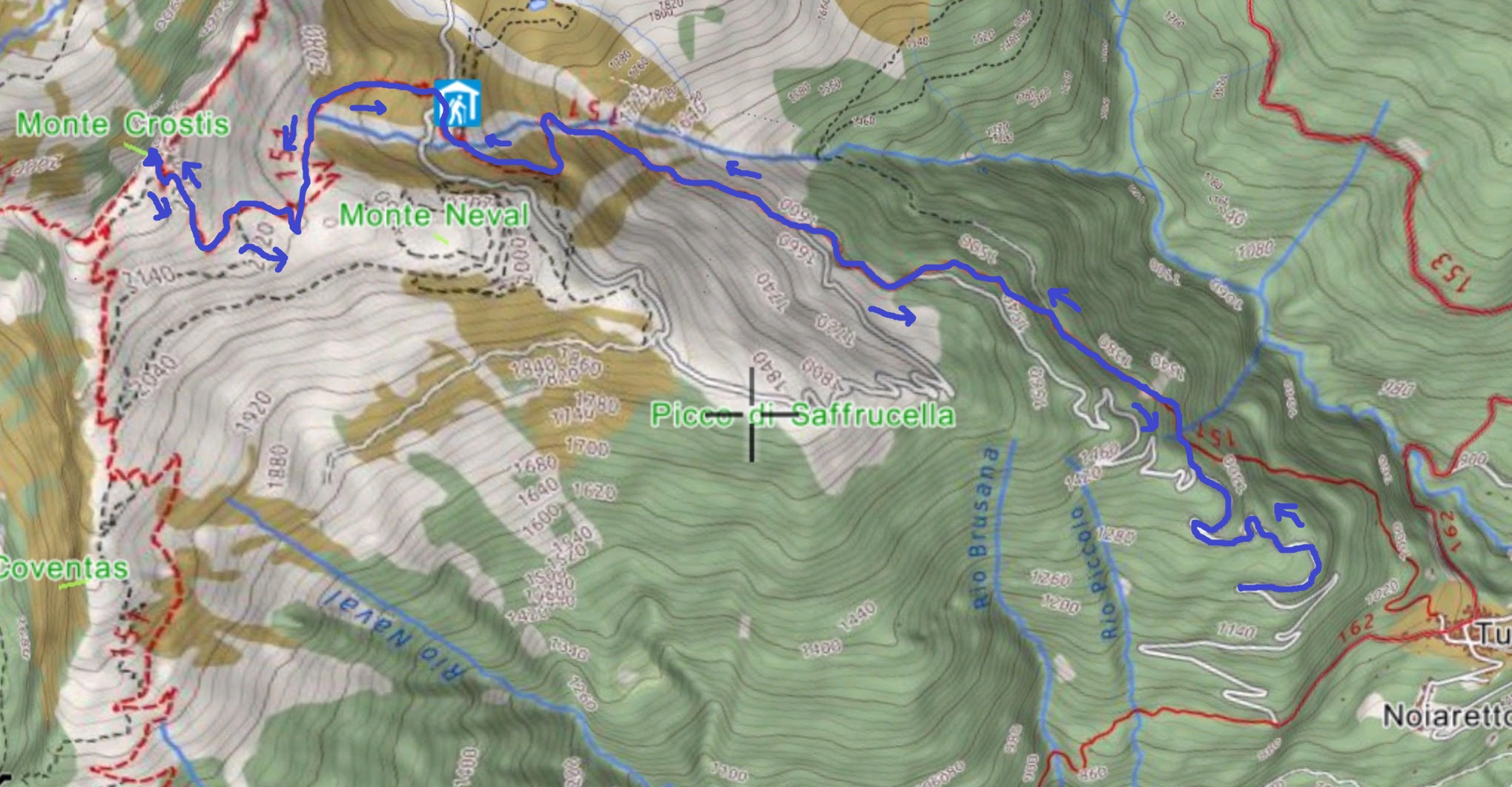 mappa CROSTIS